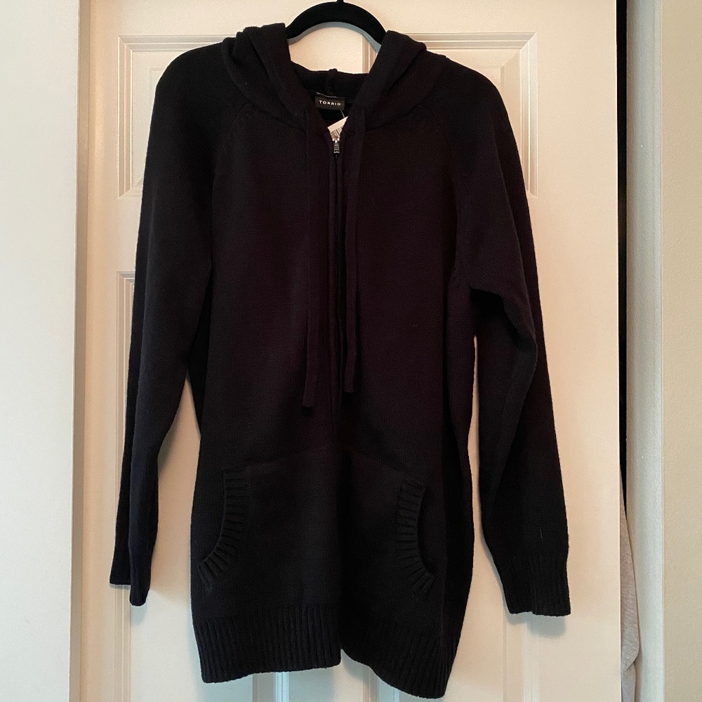 Torrid hooded zip up sweater